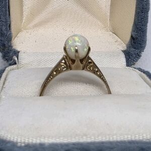 10K Solid Gold Opal Ring